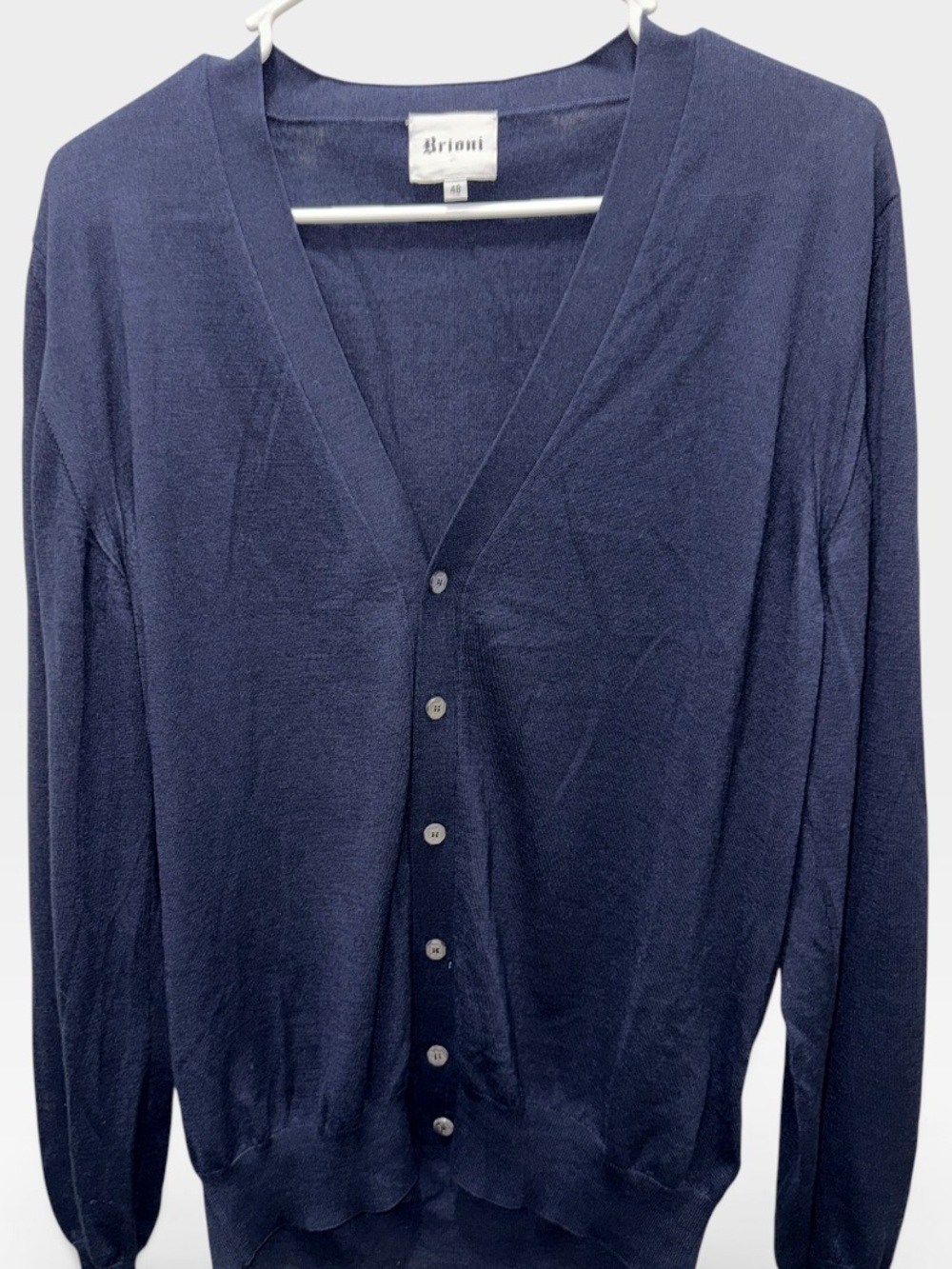 2016 Brioni Justin O’Shea Era Gothic Logo Knit Sweater Wool Silk Cashmere Sz 48